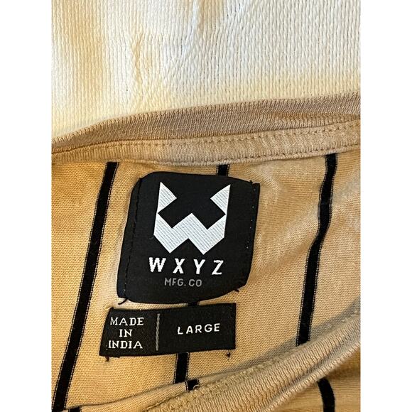 WXYZ MFG Co Striped  T-Shirt Mens L - Picture 3 of 3